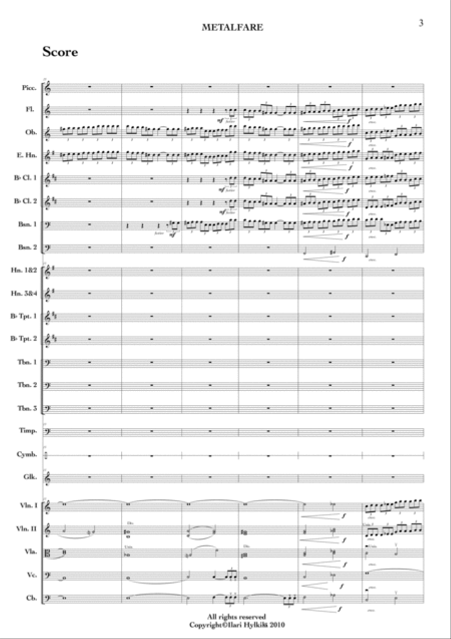 Metalfare Full Orchestra scores gallery preview page 6