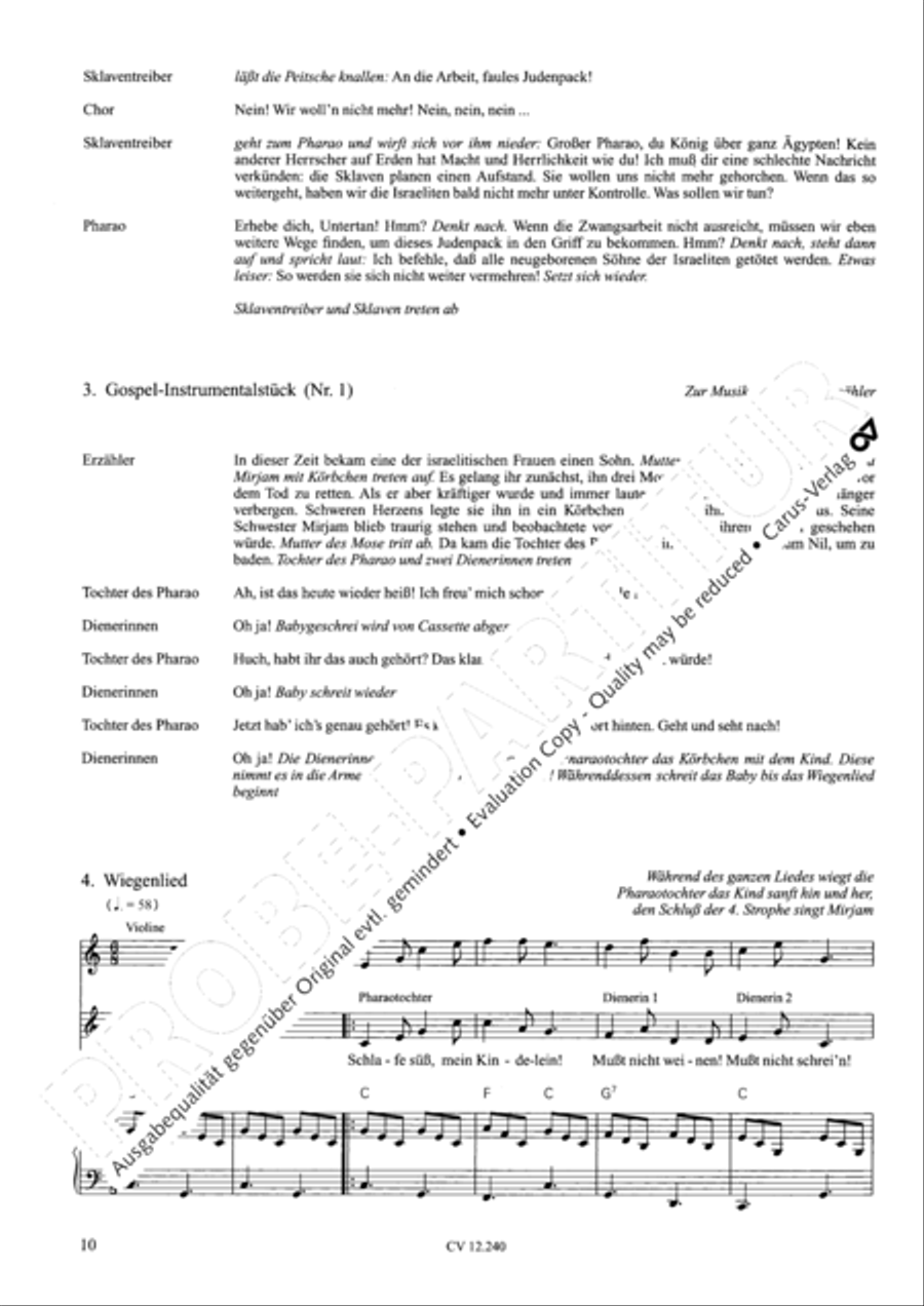 Israel in Agypten Children's Choir scores gallery preview page 11