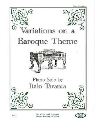 Book cover for Variations on a Baroque Theme