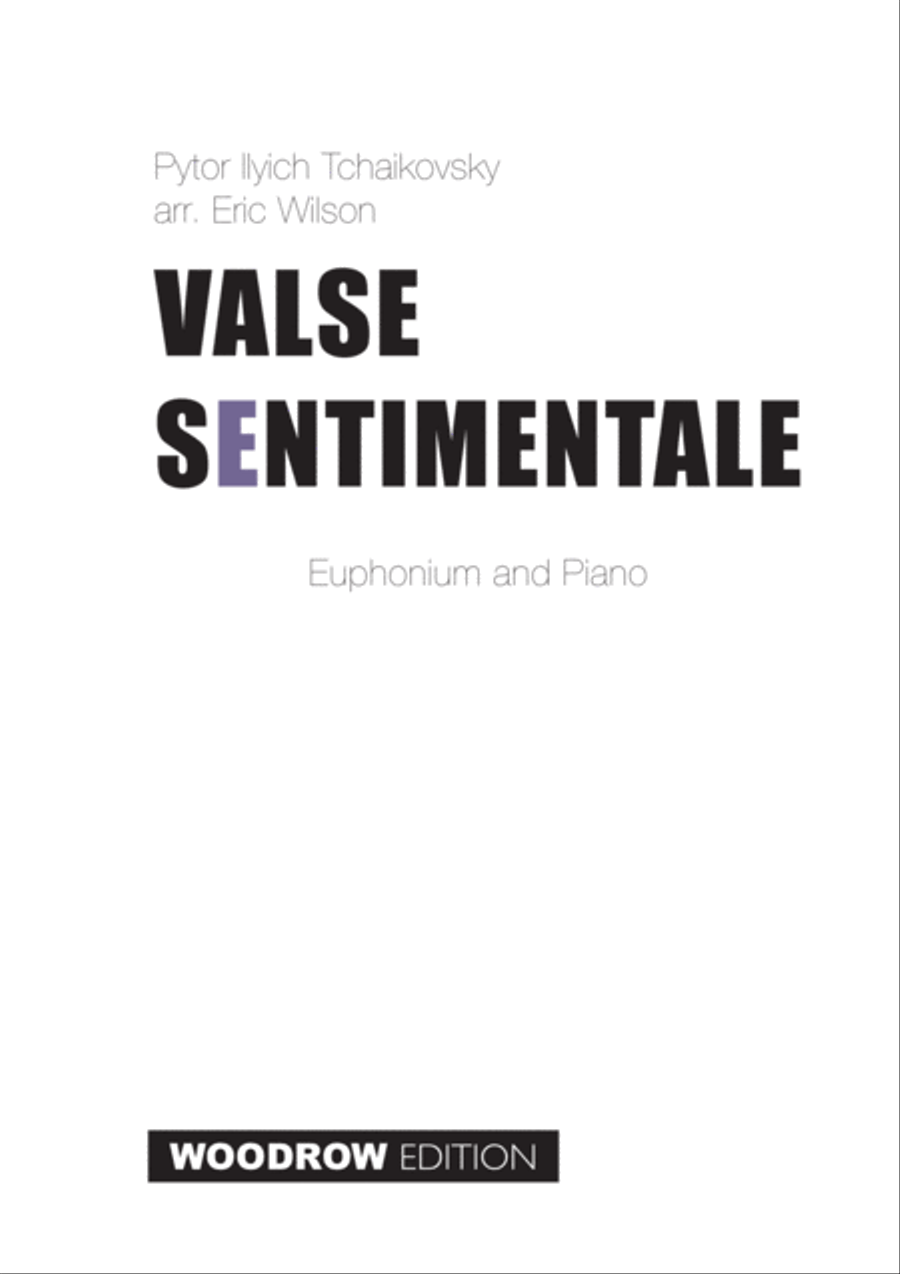 Valse Sentimentale Small Ensemble scores gallery preview page 1
