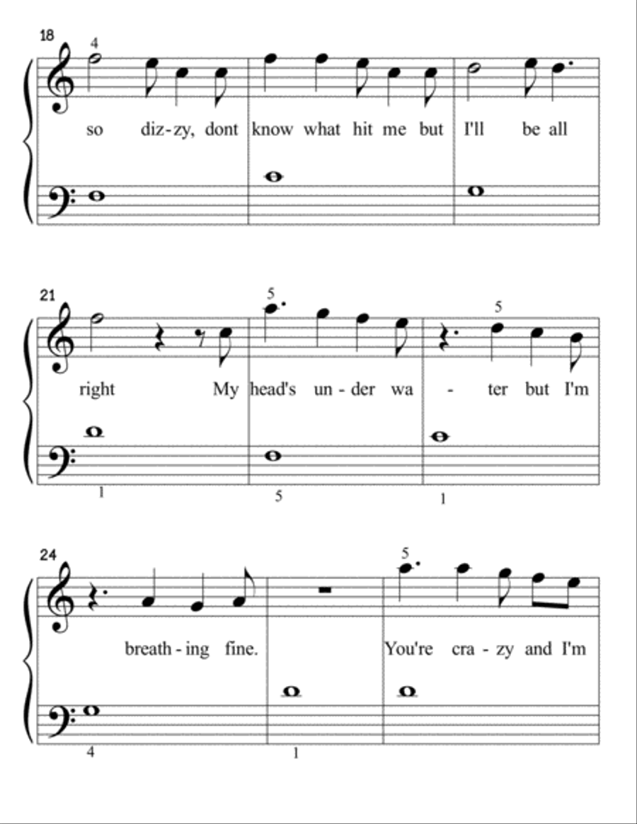 All Of Me Easy Piano scores gallery preview page 4