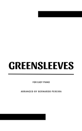 Book cover for Greensleeves (easy piano – F♯ minor)
