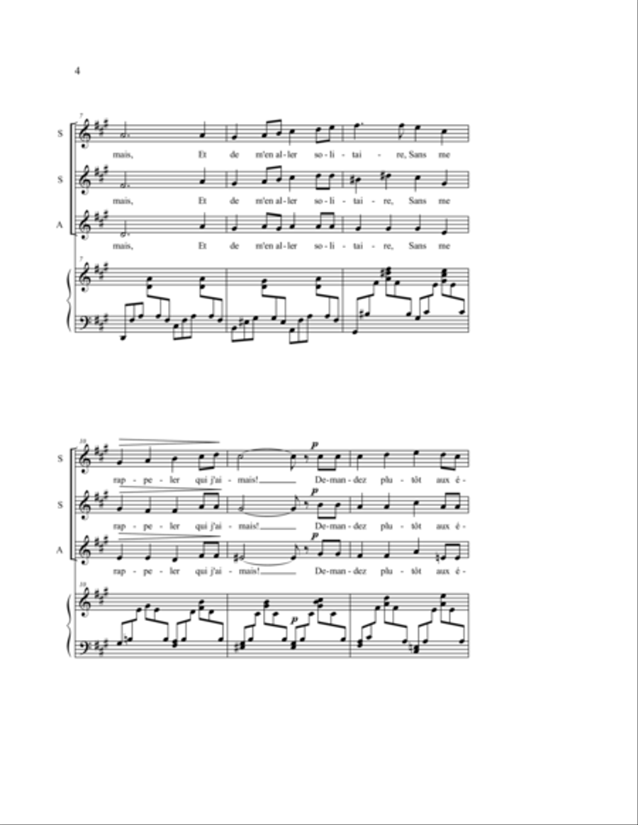 Toujours Toujours SSA scores gallery preview page 6