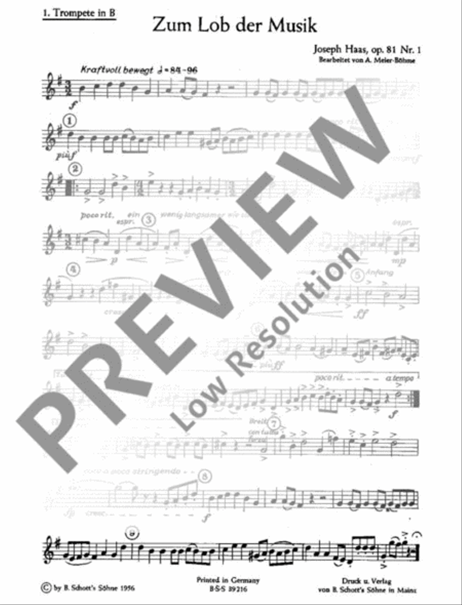 Zum Lob der Musik TB scores gallery preview page 15
