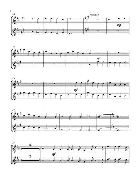Battle Hymn of the Republic (treble Eb instrument duet, parts only) image number null