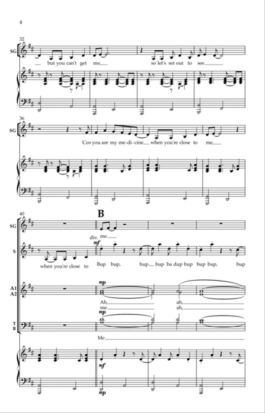 On Melancholy Hill 4-Part scores gallery preview page 4