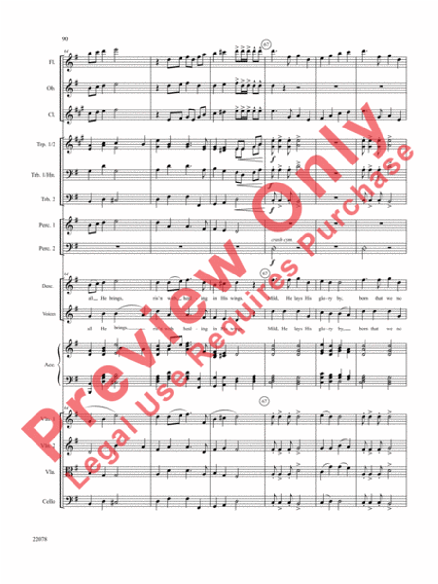 A Christmas Carol (Instrumental Parts) Choir scores gallery preview page 91