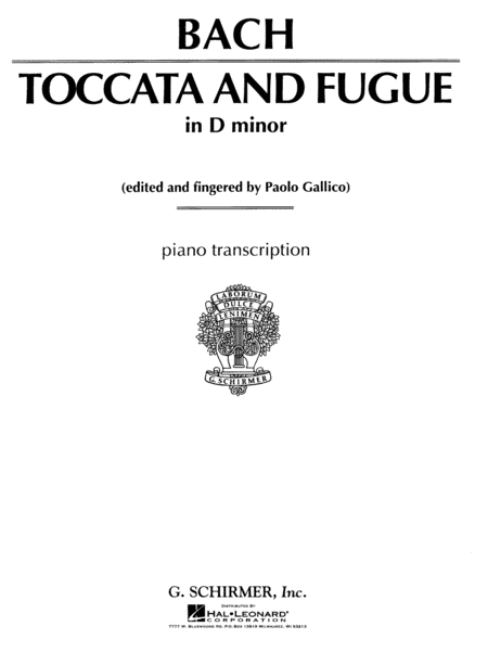 Toccata and Fugue in D Minor BWV565