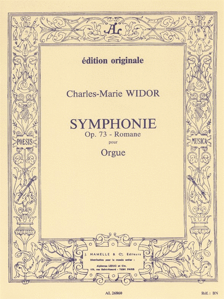 Widor Symphonie Romane Op.73 Organ Book