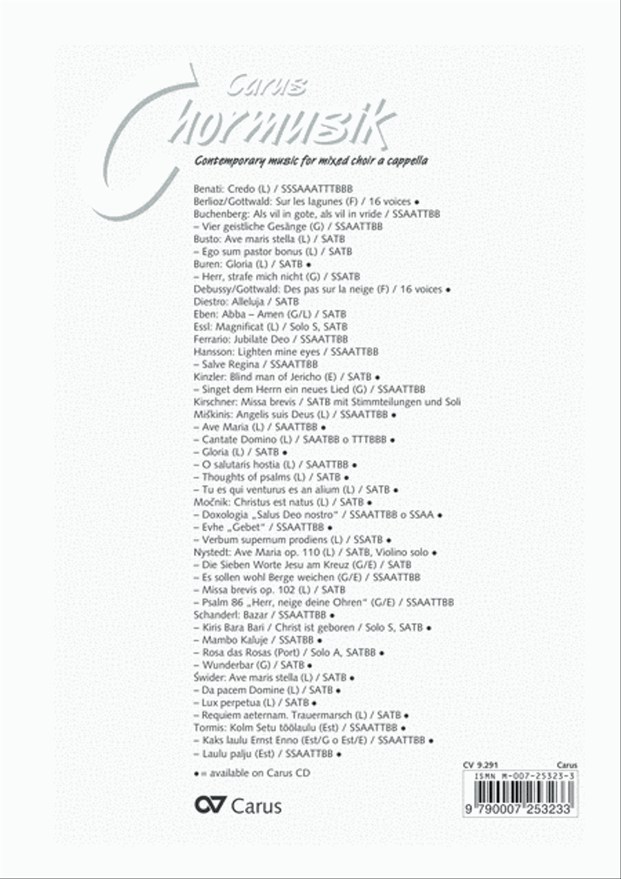 Two Songs of Spring SSAATTBB scores gallery preview page 17