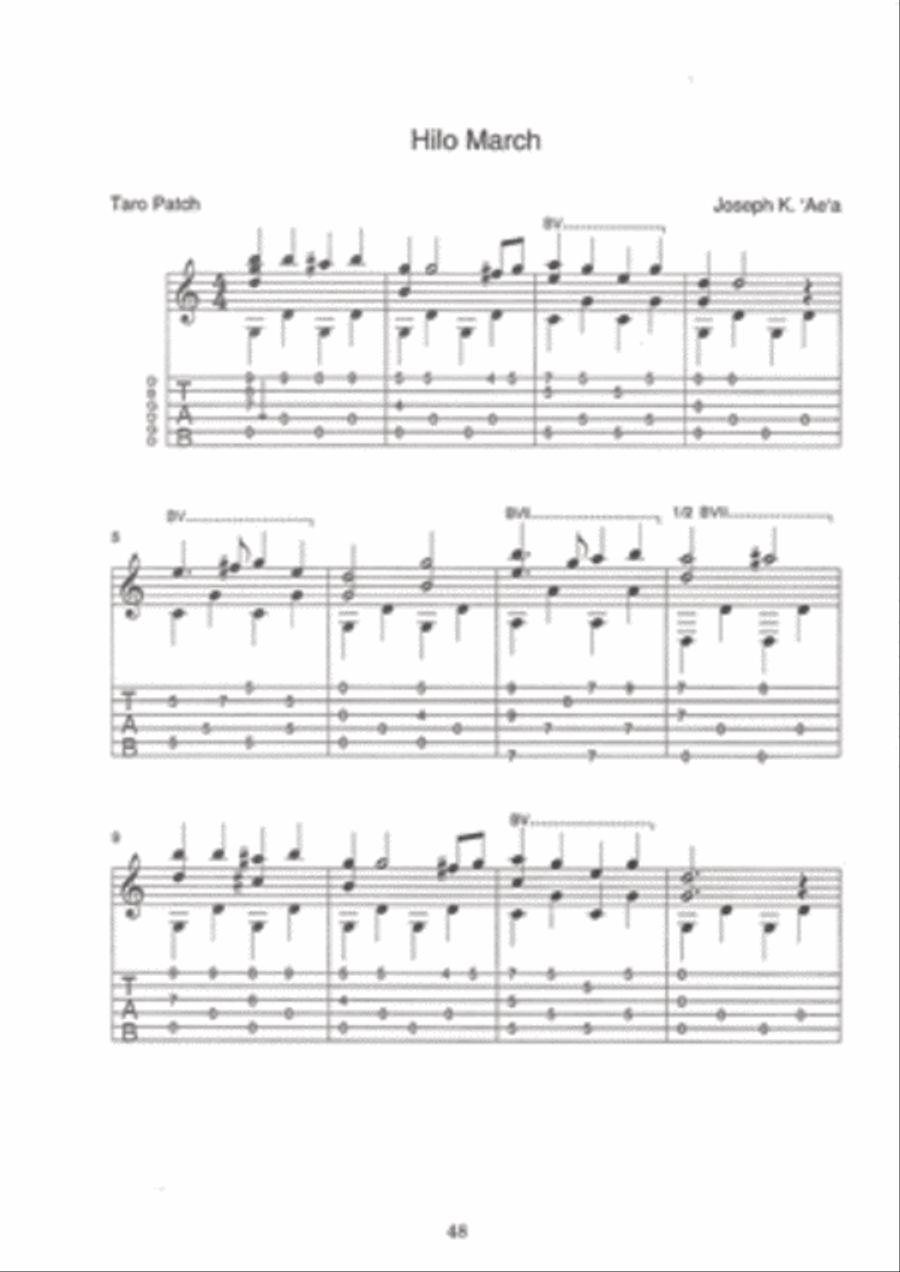 Learn to Play Hawaiian Slack-Key Guitar Fingerpicking Guitar scores gallery preview page 4