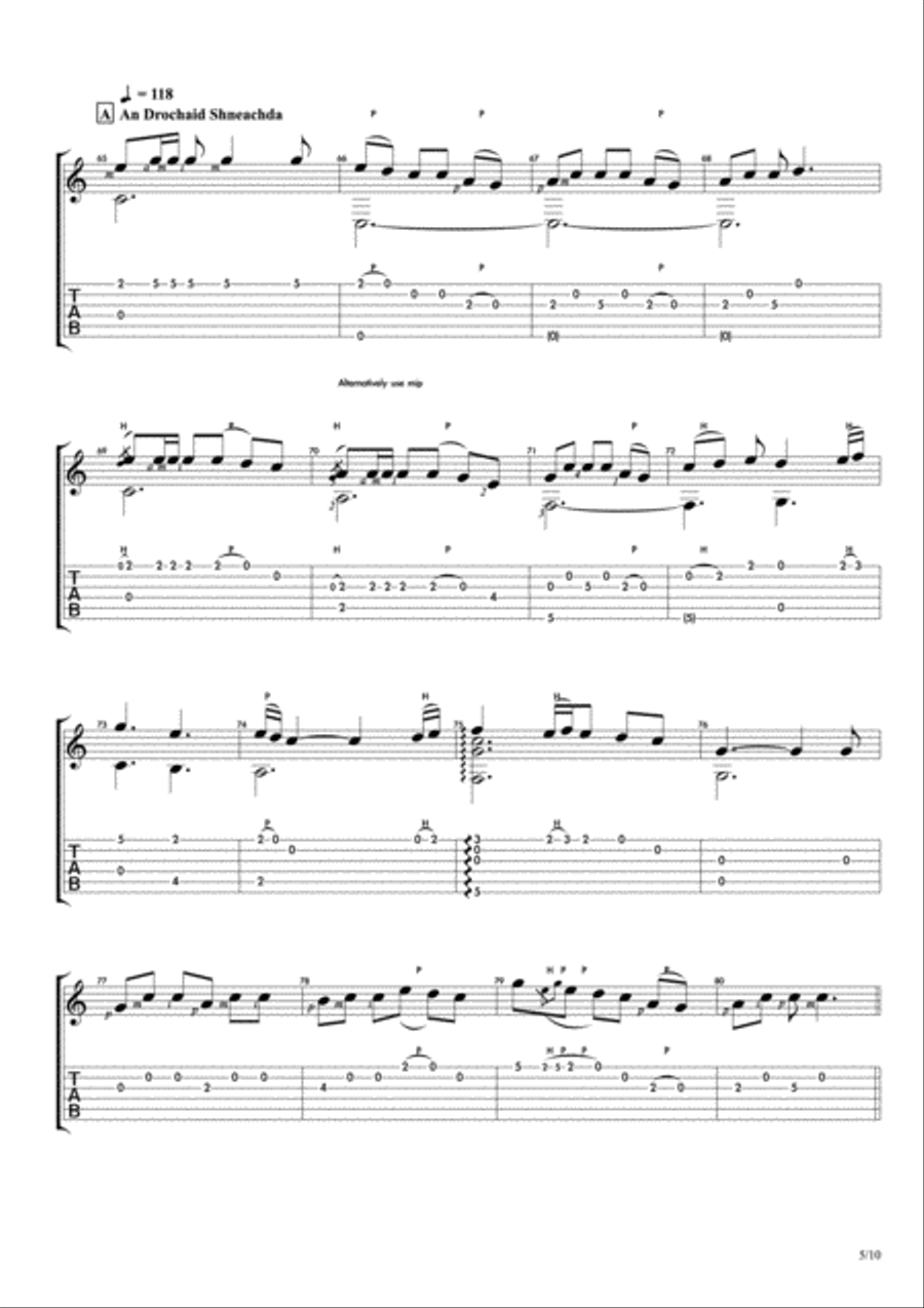 The Ten Year Set - Celtic Guitar Small Ensemble scores gallery preview page 6