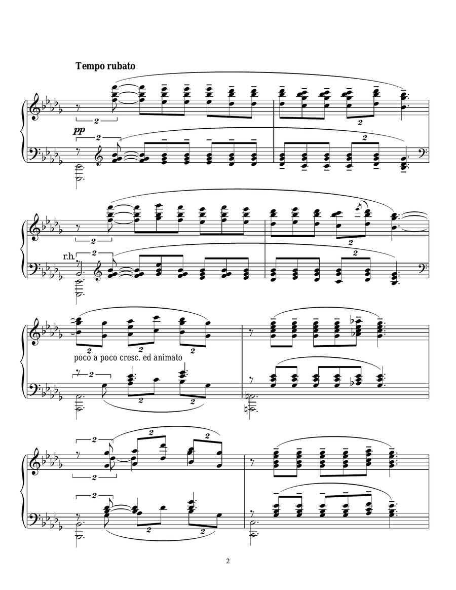 Clair de Lune Piano Solo scores gallery preview page 2