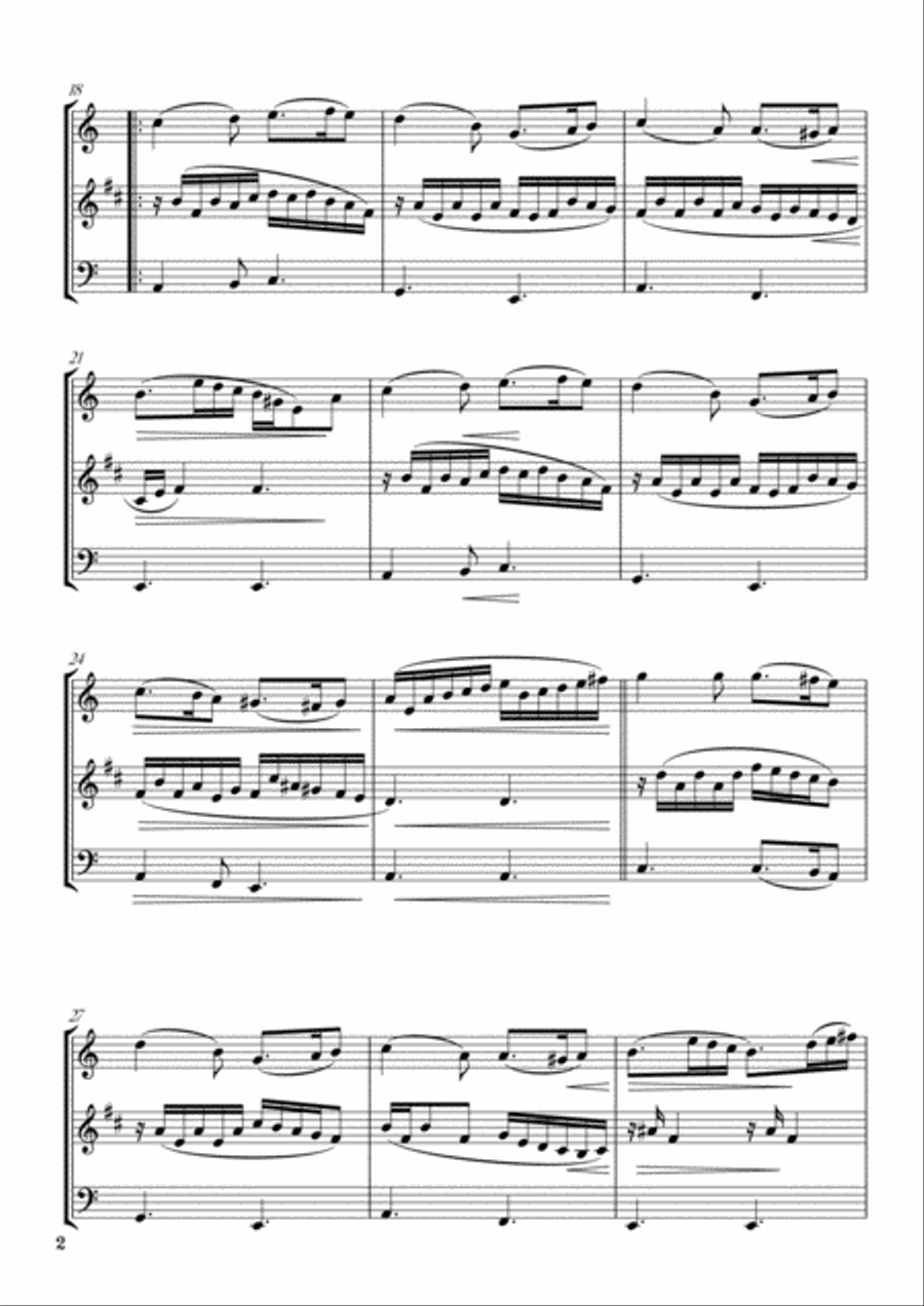 GREENSLEEVES GREENSLEEVES Woodwind Trio scores gallery preview page 4