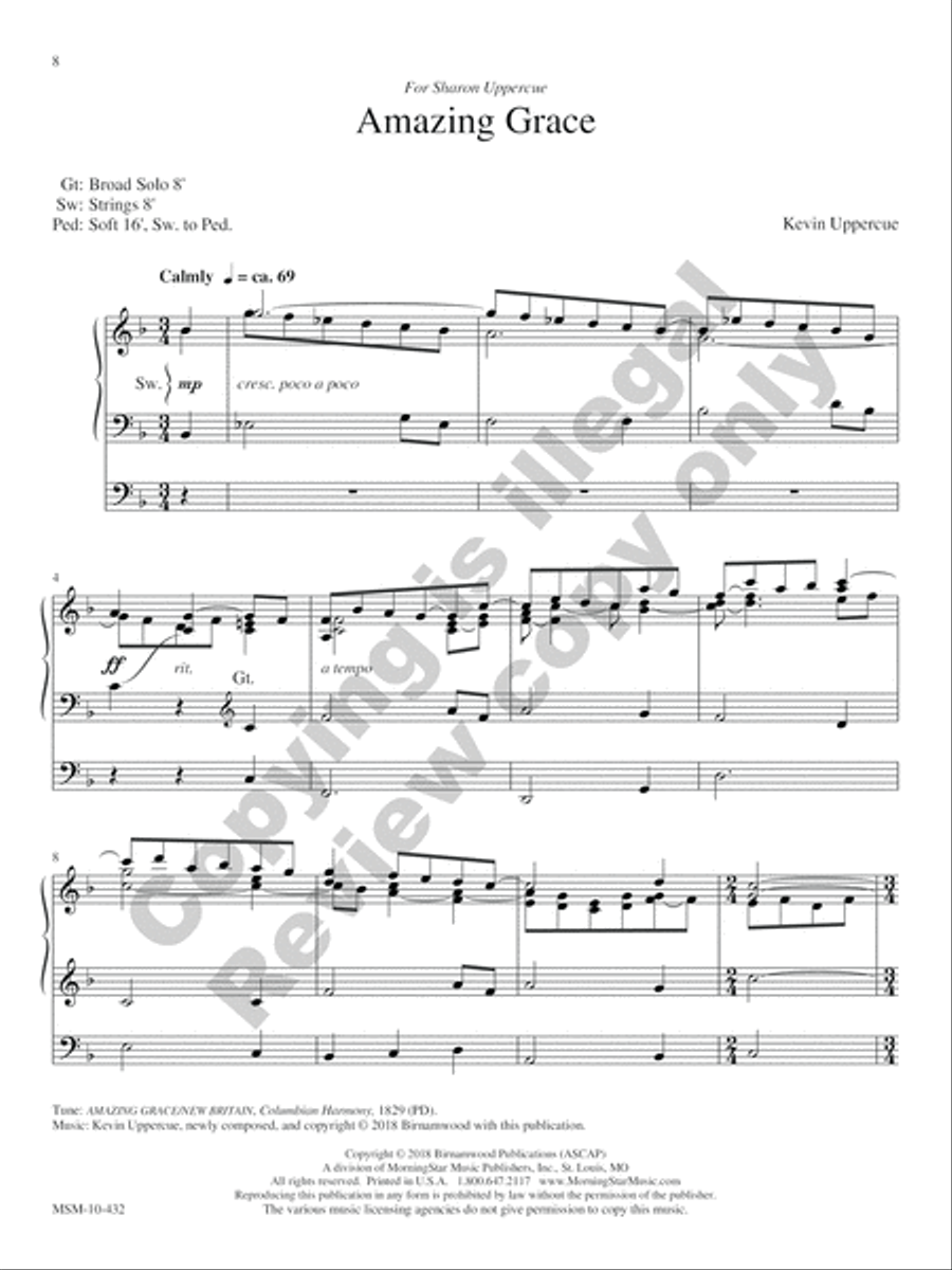 In Memoriam: Funeral Music for Organ Organ Solo scores gallery preview page 22