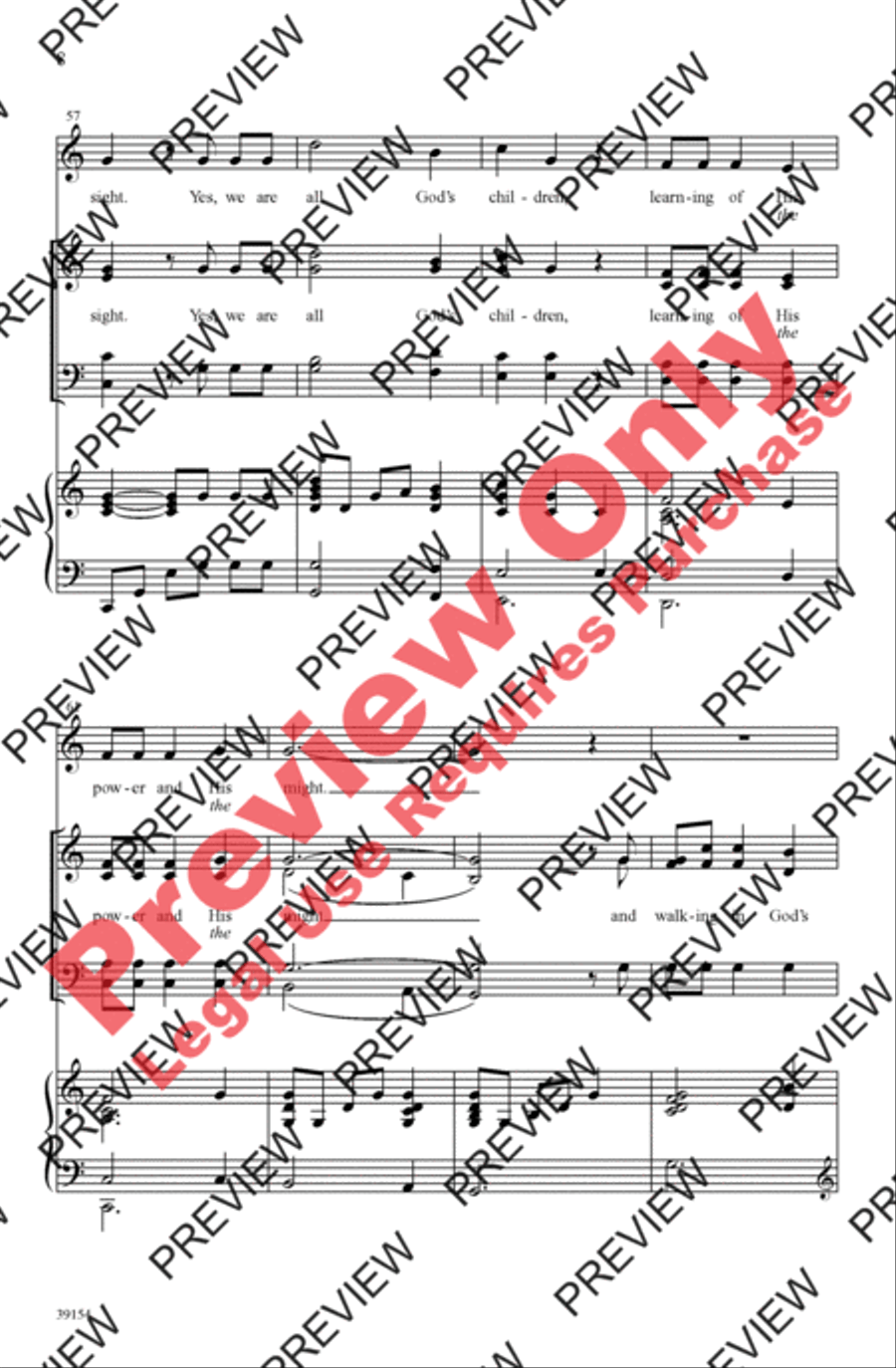 All God's Children All God's Children 4-Part scores gallery preview page 8