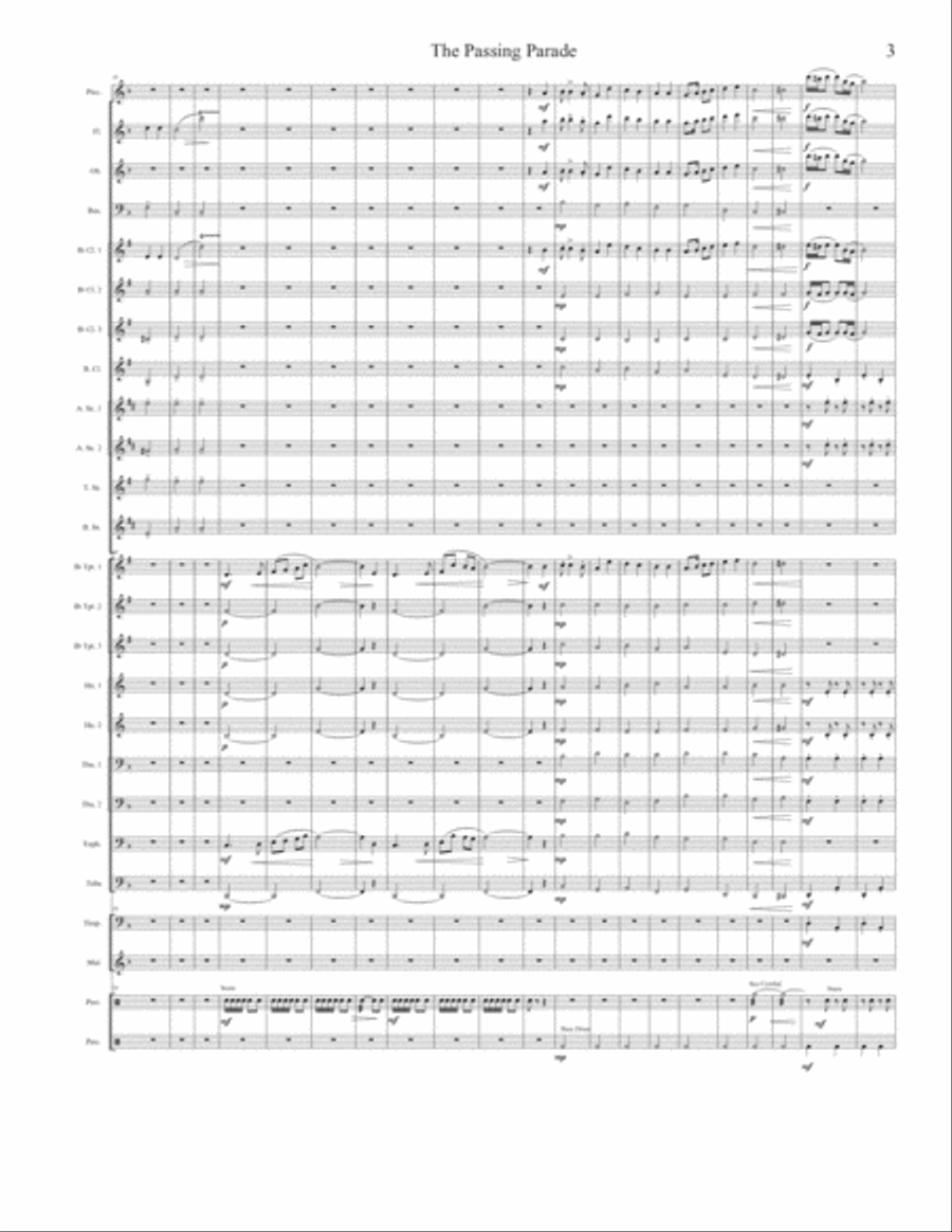 The Passing Parade (Concert March) Concert Band scores gallery preview page 3