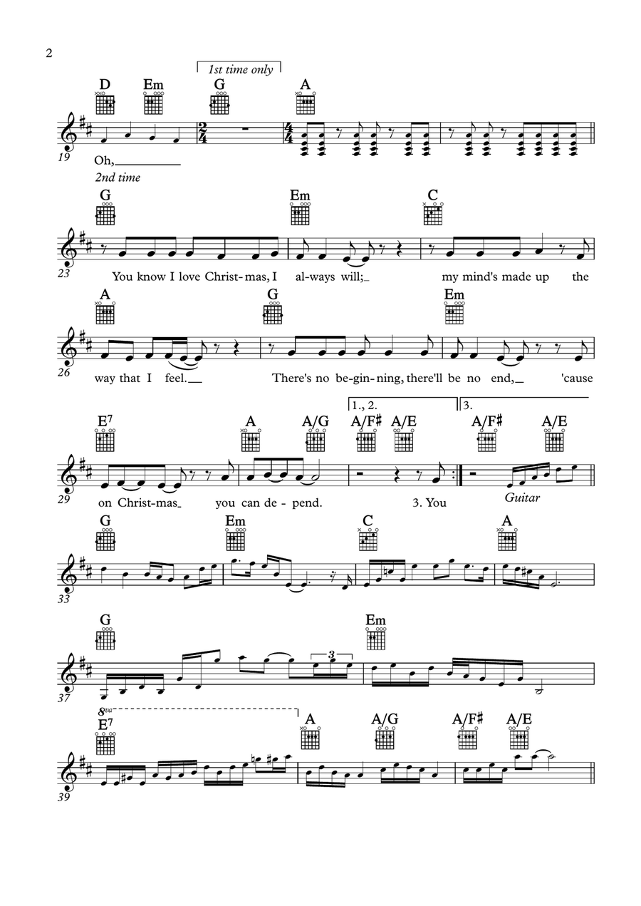 Christmas Is All Around Piano scores gallery preview page 2