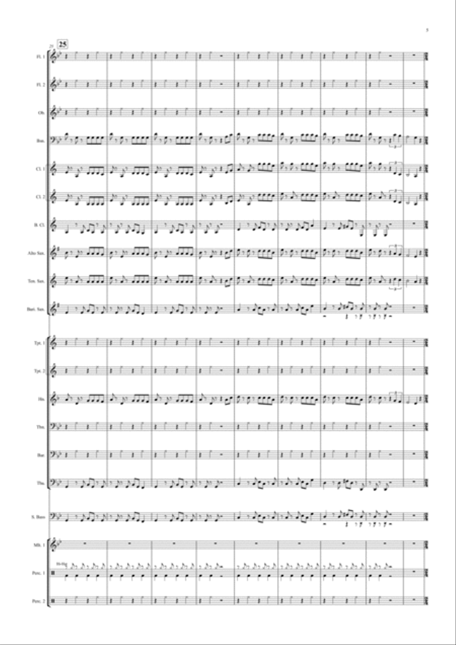 Bad Guy Concert Band scores gallery preview page 5