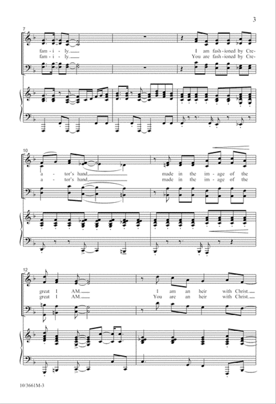 Child of God 4-Part scores gallery preview page 3