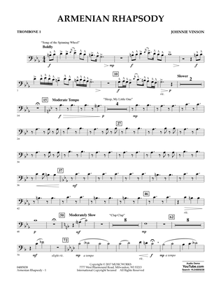 Armenian Rhapsody - Trombone 1