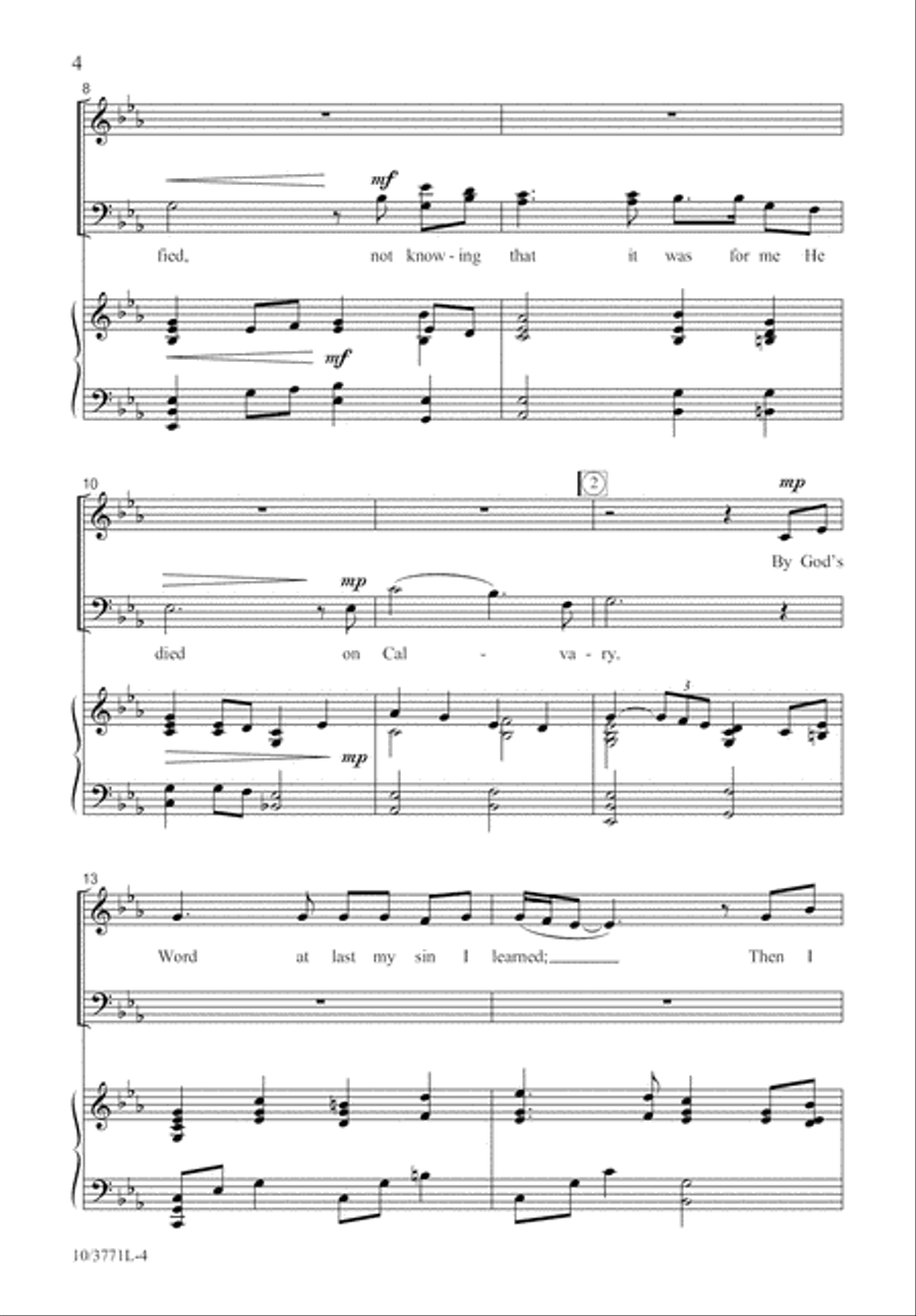 At Calvary At Calvary 4-Part scores gallery preview page 4