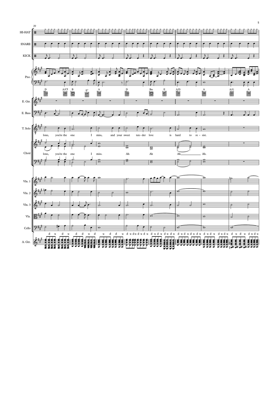 When I Fell in Love with You Piano, Vocal, Guitar scores gallery preview page 5