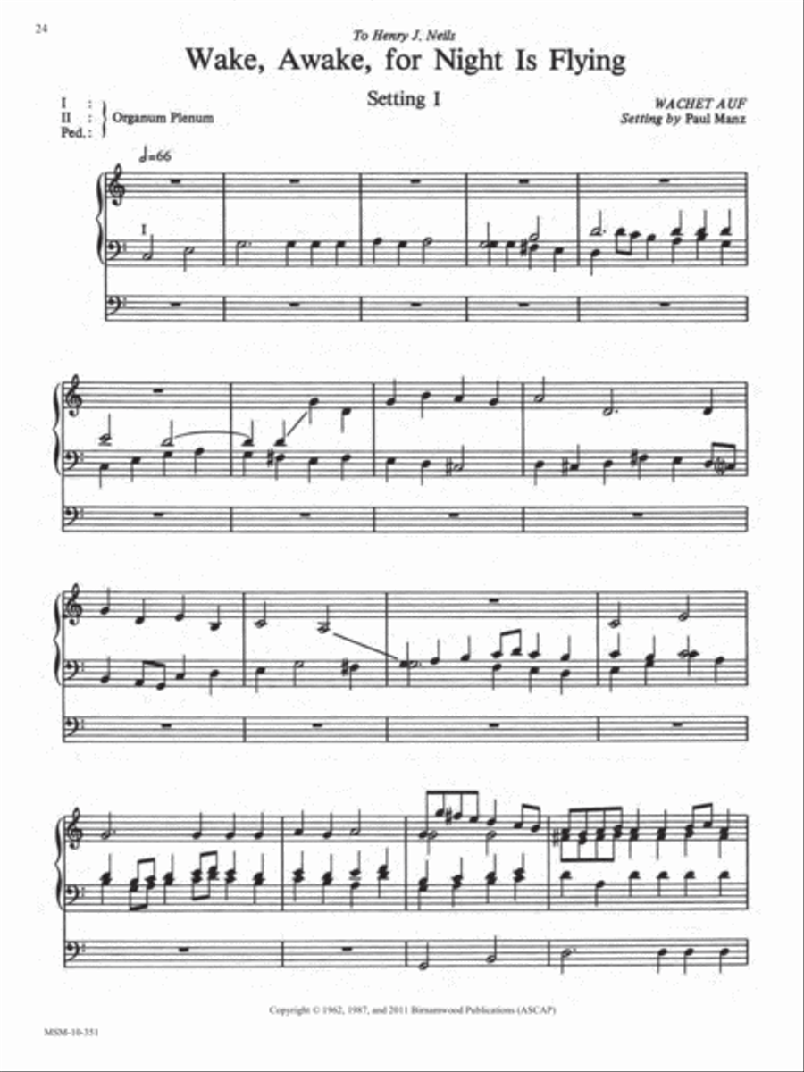 Ten Chorale Improvisations, Set 1