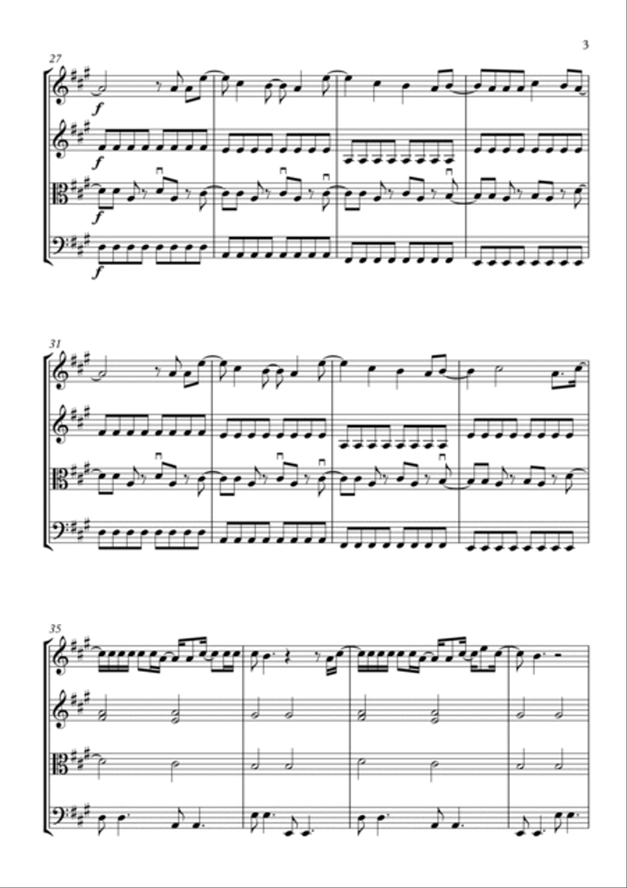 Pompeii String Quartet scores gallery preview page 3