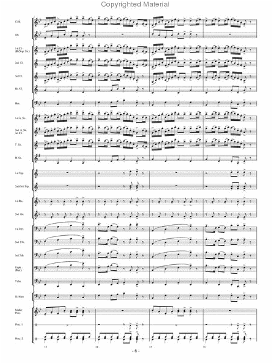 The Woodwind Polka Concert Band scores gallery preview page 5