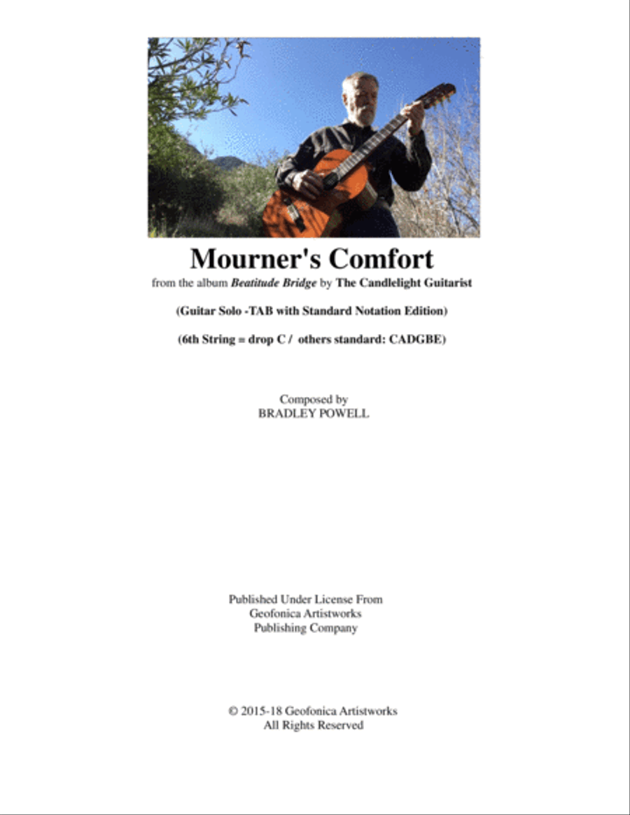 Mourner's Comfort Acoustic Guitar scores gallery preview page 1