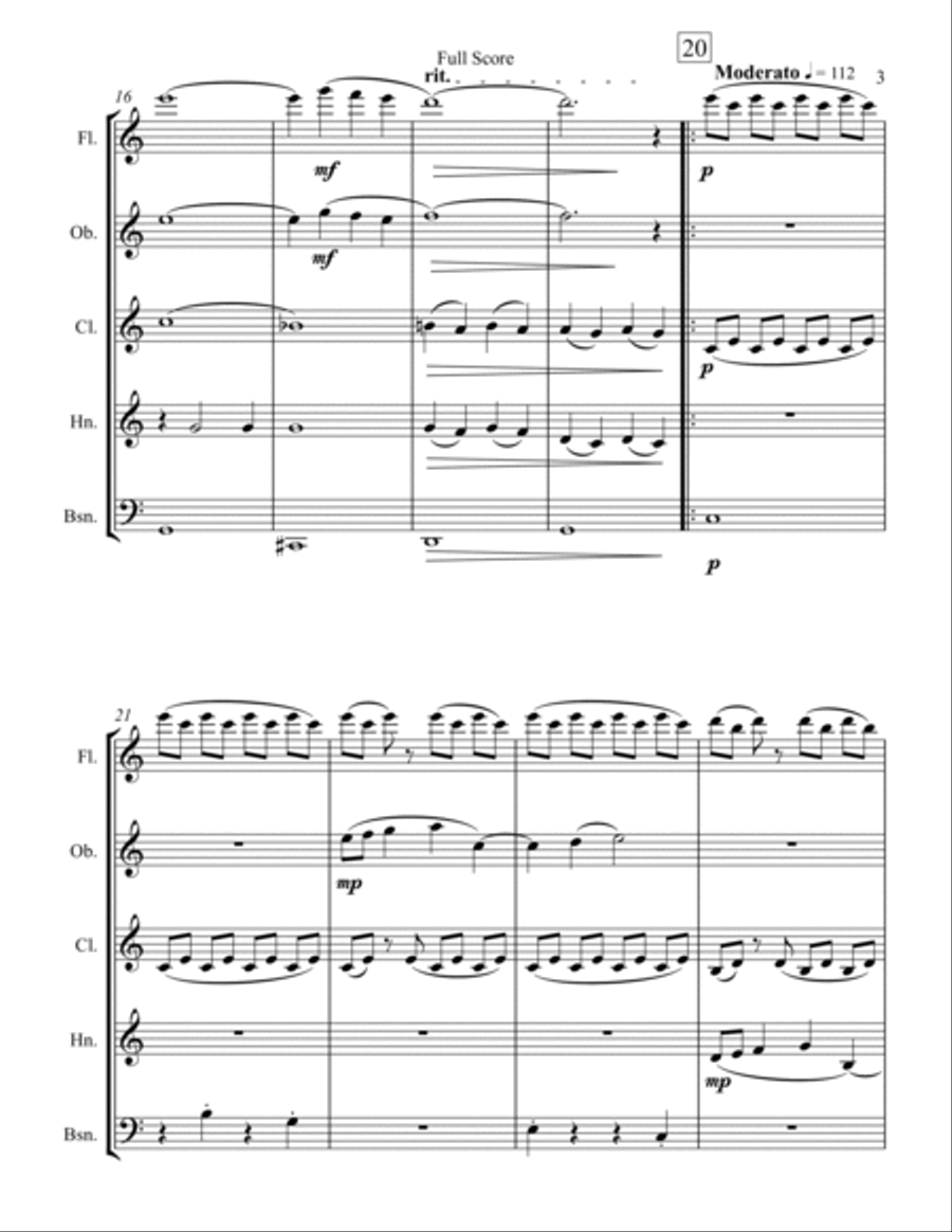Younger Than Springtime Younger Than Springtime Woodwind Quintet scores gallery preview page 3