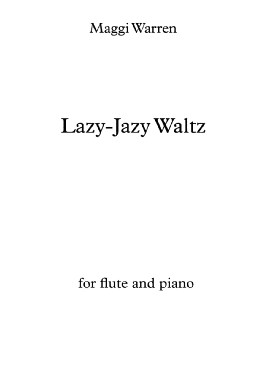 Lazy-Jazy Waltz Flute Solo scores gallery preview page 1