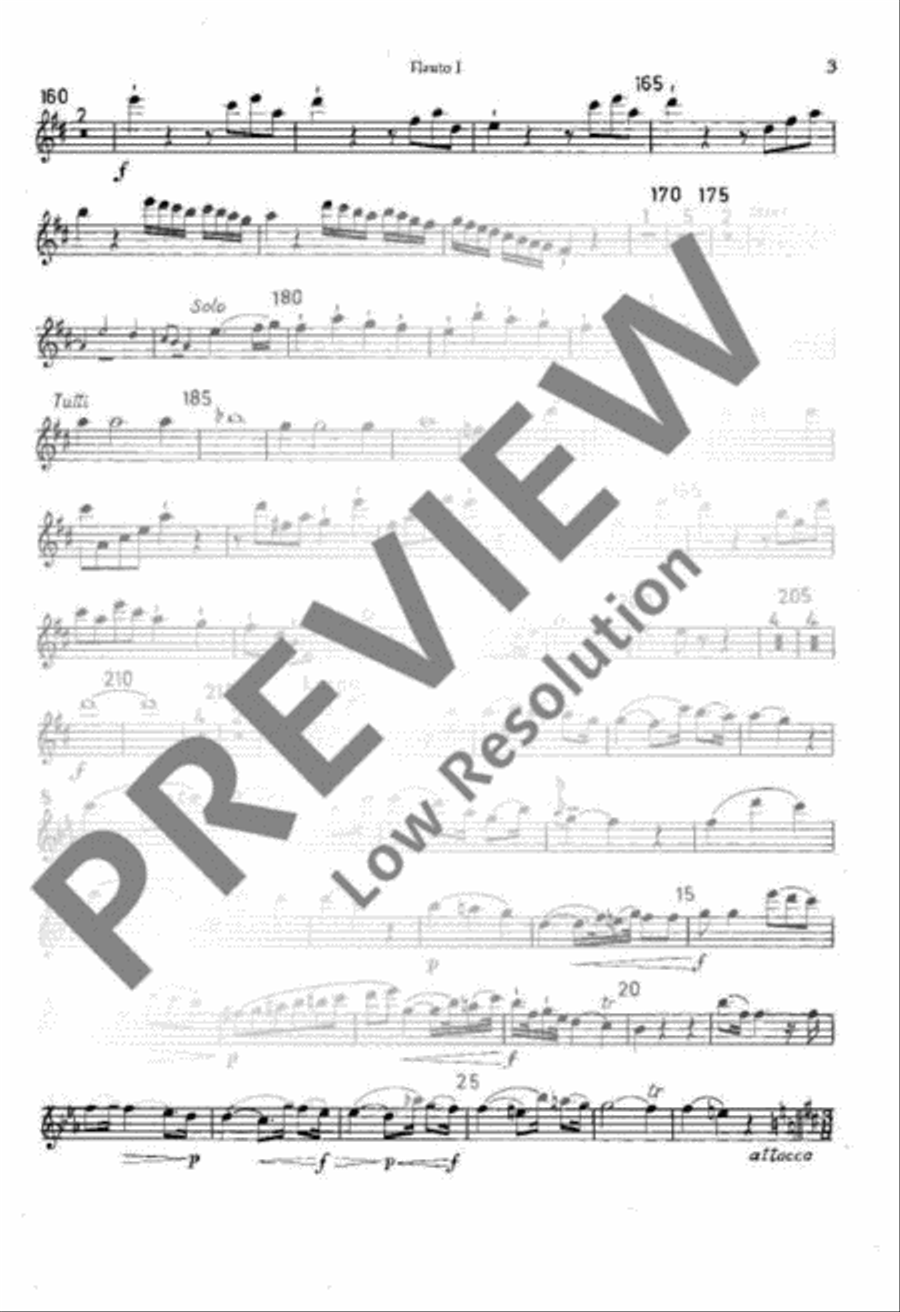 Symphony No. 1 Flute scores gallery preview page 4
