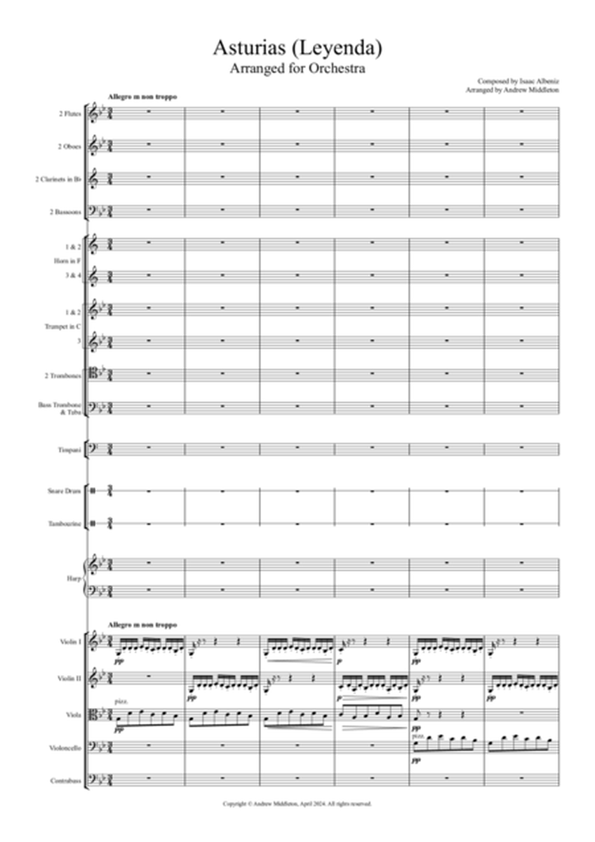 Asturias Leyenda arranged for Orchestra image number null