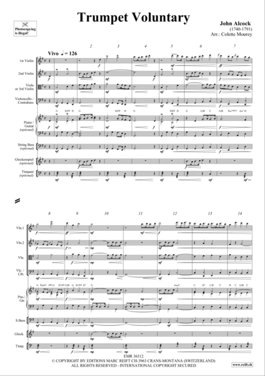 Trumpet Voluntary Trumpet Voluntary Trumpet scores gallery preview page 2
