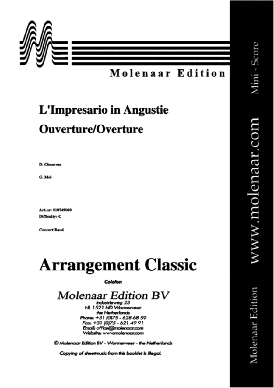 L'Impresario in Angustie L'Impresario in Angustie Concert Band scores gallery preview page 2