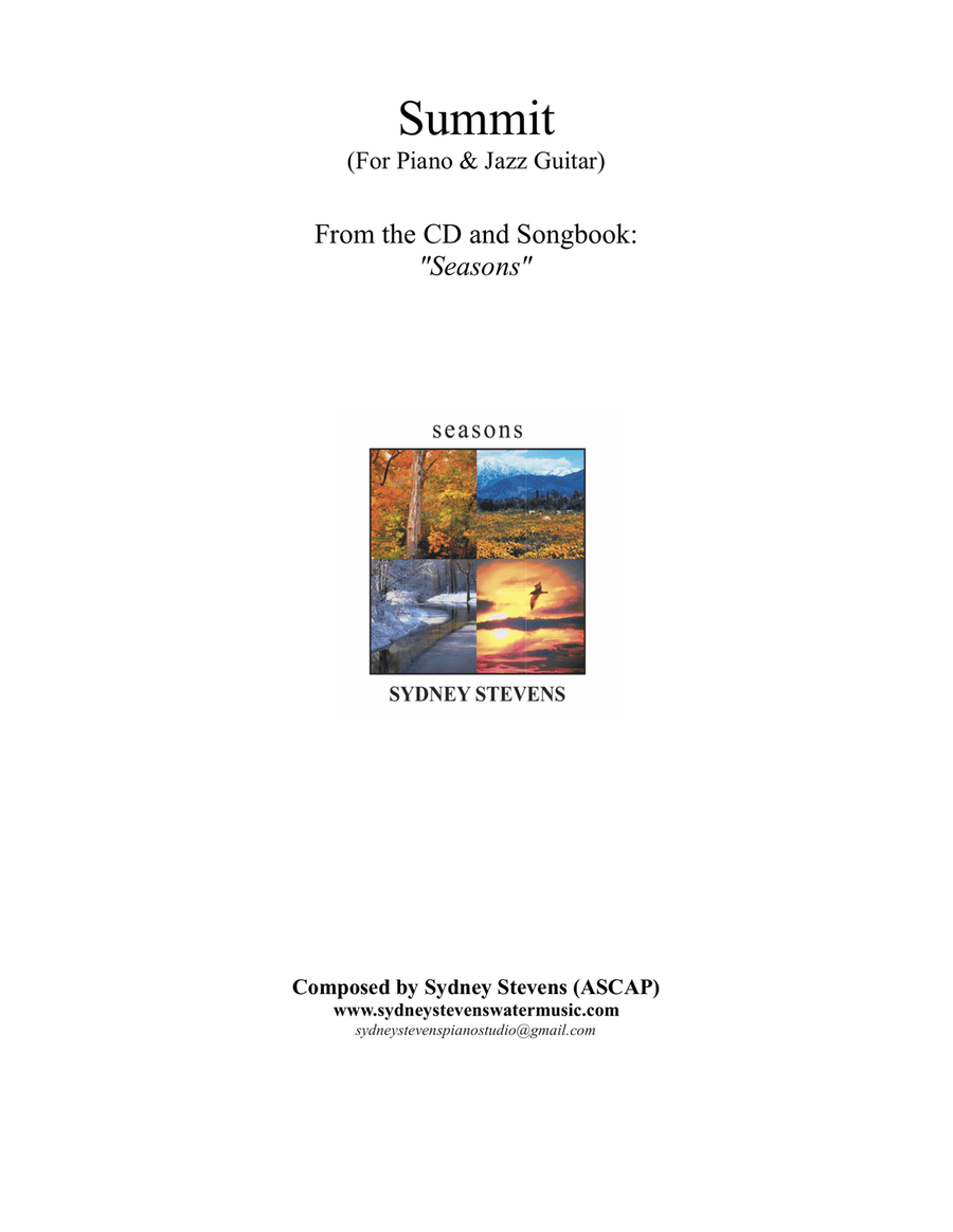 Summit Piano scores gallery preview page 1