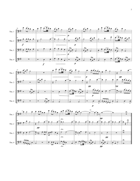 Song of the Volga Boatmen for Trombone Quartet image number null