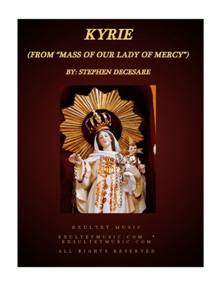 Book cover for Kyrie (from "Mass of Our Lady of Mercy")