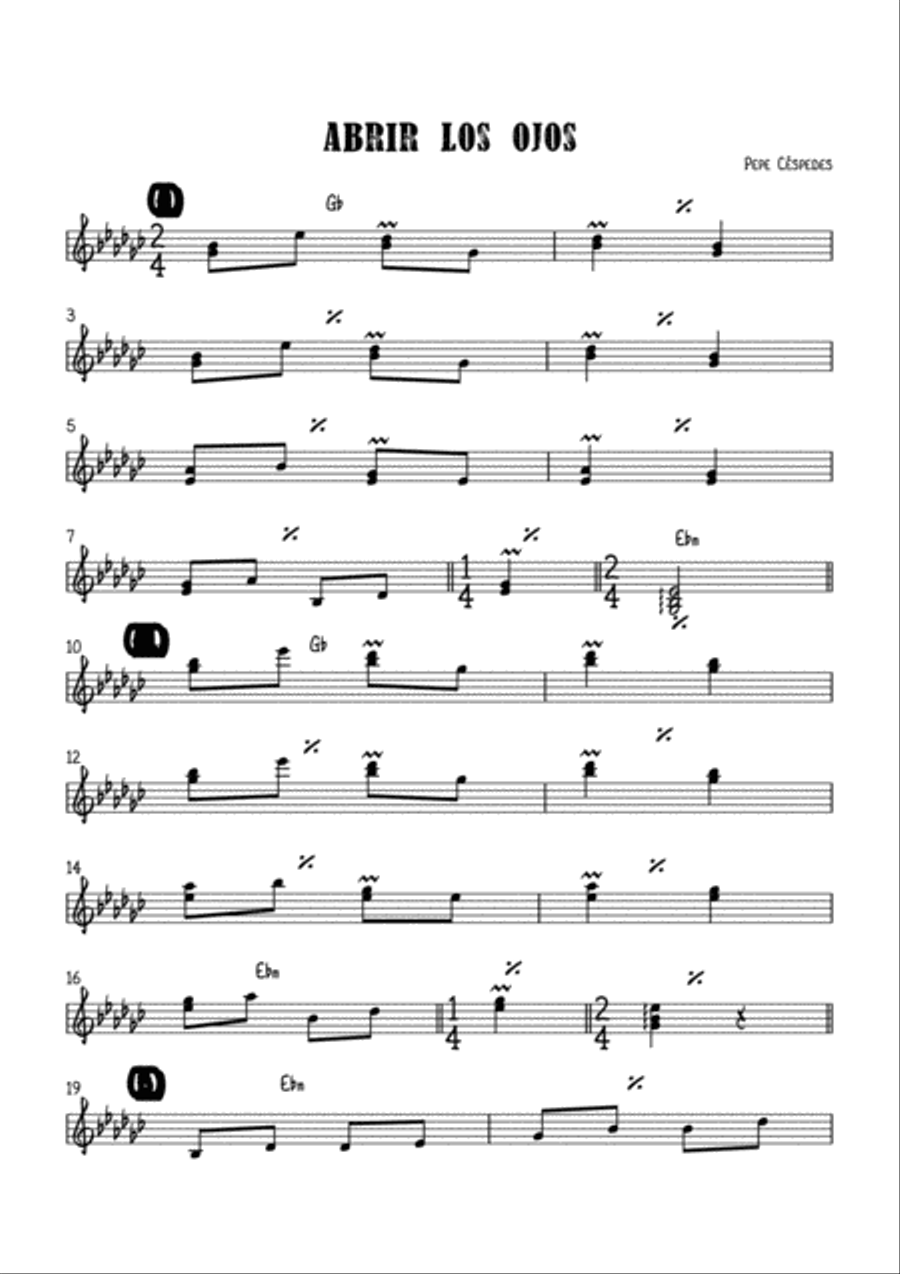 Abrir los ojos Jazz Ensemble scores gallery preview page 2