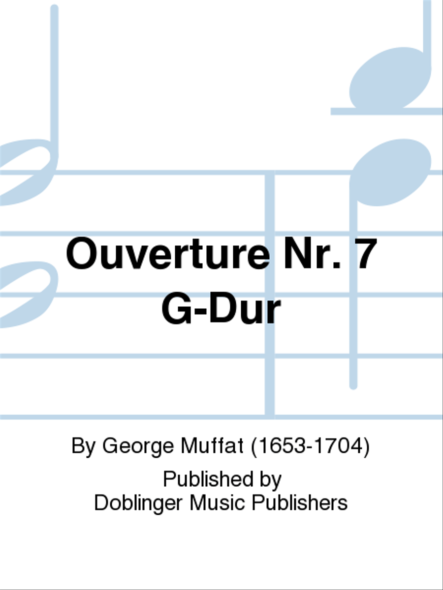 Ouverture Nr. 7 G-Dur Ouverture Nr. 7 G-Dur Orchestra scores gallery preview page 1