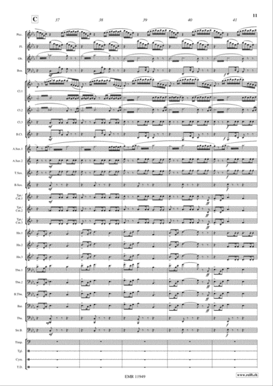 Apocalypse Now Concert Band scores gallery preview page 12