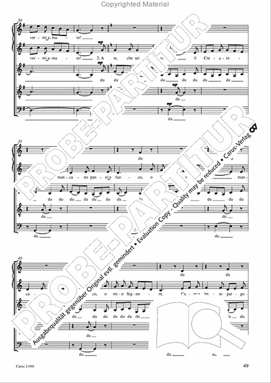 Calmus Christmas Carols Choir scores gallery preview page 50