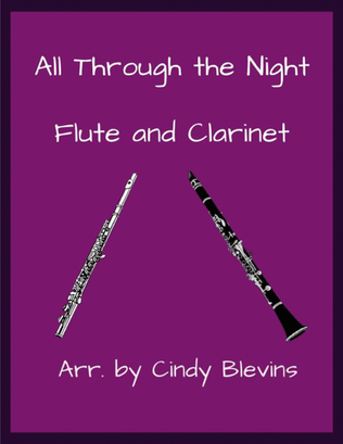 Book cover for All Through the Night, Flute and Clarinet