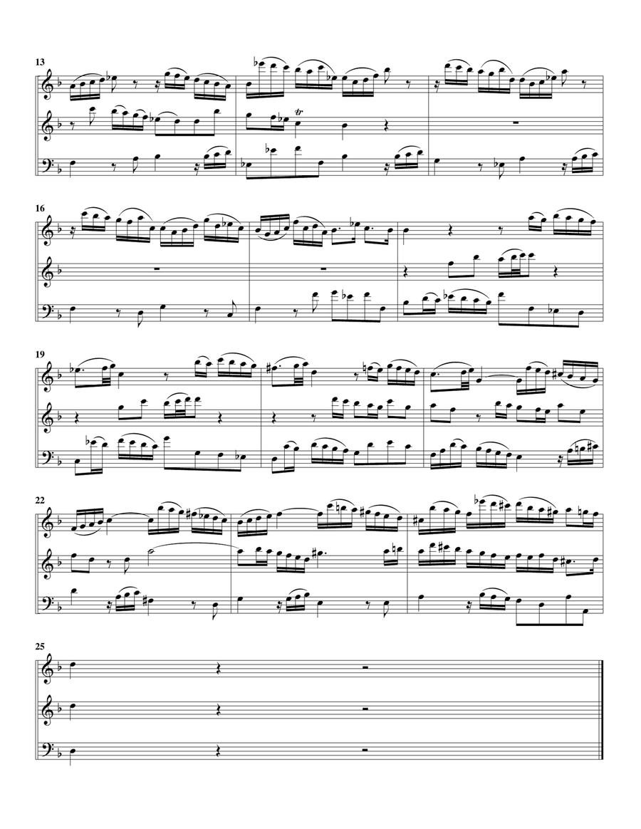 Quia respexit from Magnificat, BWV 243 (arrangement for alto recorder and organ or harpsichord) Small Ensemble scores gallery preview page 2