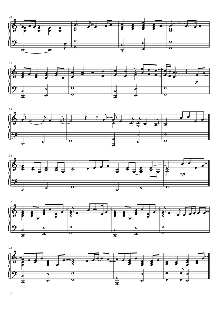 What Was I Made For? Piano Solo scores gallery preview page 2