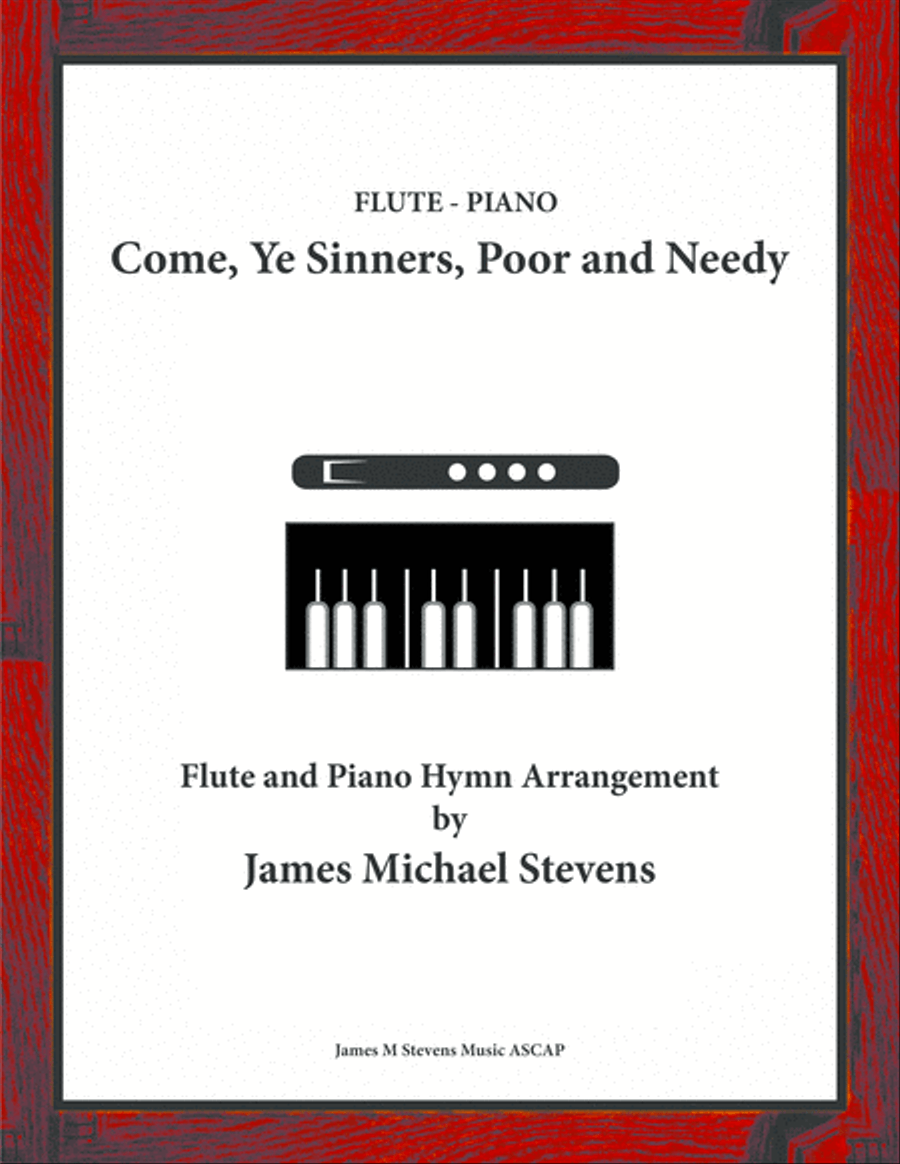 Come, Ye Sinners, Poor and Needy - Flute & Piano Flute Solo scores gallery preview page 1