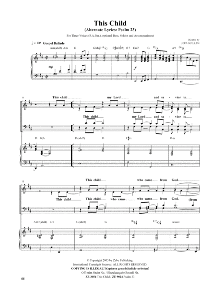 This Child 4-Part scores gallery preview page 8