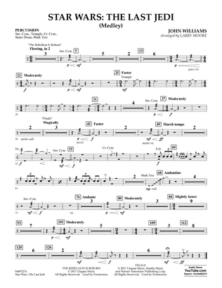 Book cover for Star Wars: The Last Jedi (Medley) (Arr. Larry Moore) - Percussion